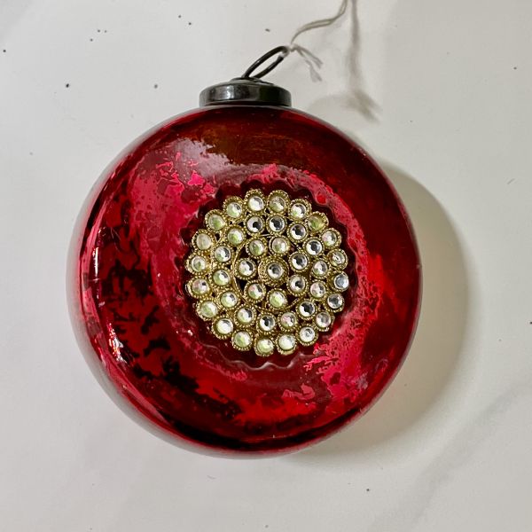 Елочная игрушка / Красный Vintage SIA Home Fashion France