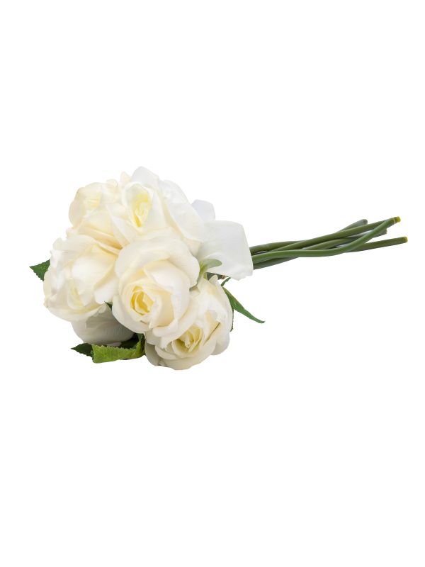 Букет белых роз/6/32 real touch