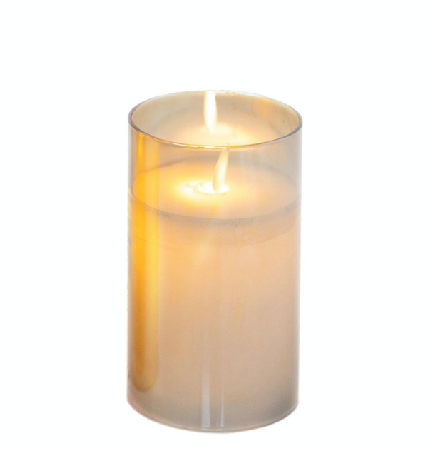 LED Свеча Fire золото 15 см