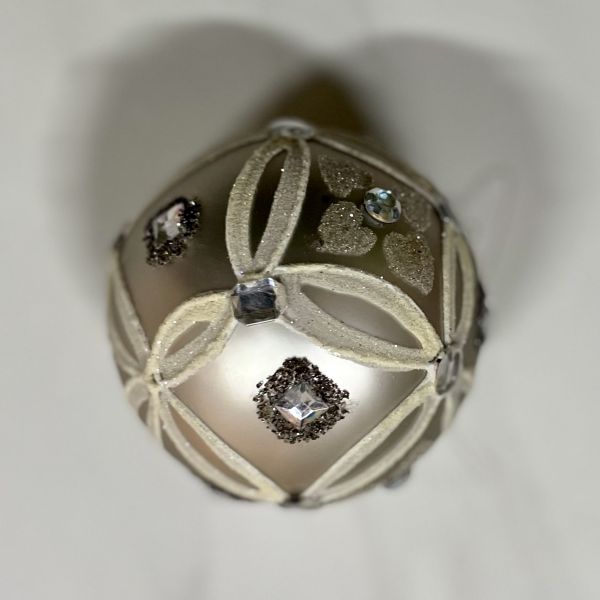 Елочная игрушка / серый шар Vintage SIA Home Fashion France