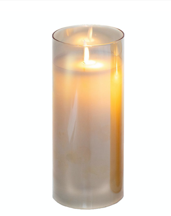 LED Свеча Fire золото 17,5 см